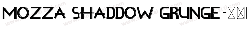 Mozza Shaddow Grunge字体转换
